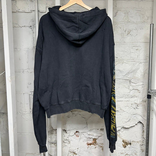 Vale Liberty Gods Black Zip Up Hoodie Sz M