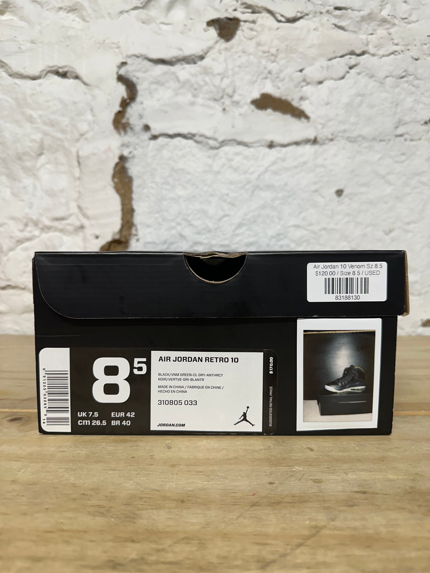 Air Jordan 10 Venom Sz 8.5