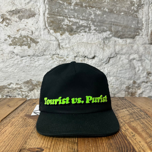 Louis Vuitton Tourist Purist Black Mesh Monogram Hat Sz 58