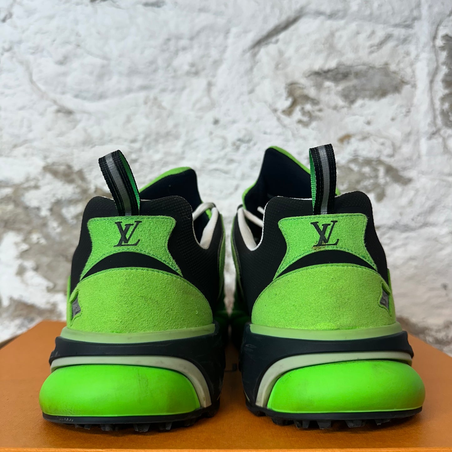 Louis Vuitton Green White Tactic Sneaker Sz 10 (8.5LV)