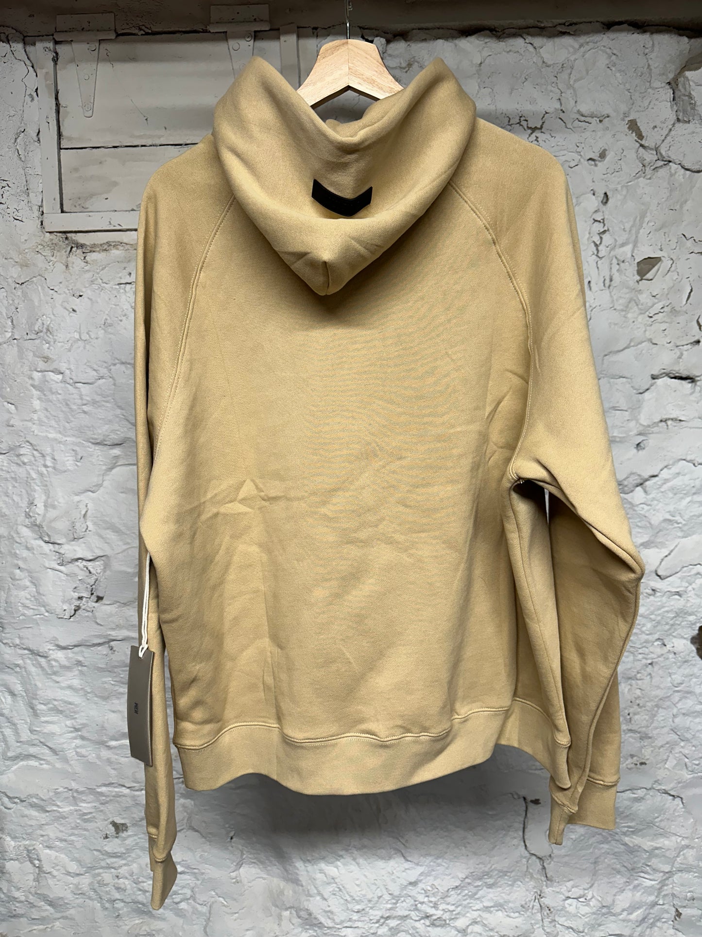 Fear of God Essentials Sand Hoodie Sz S DS