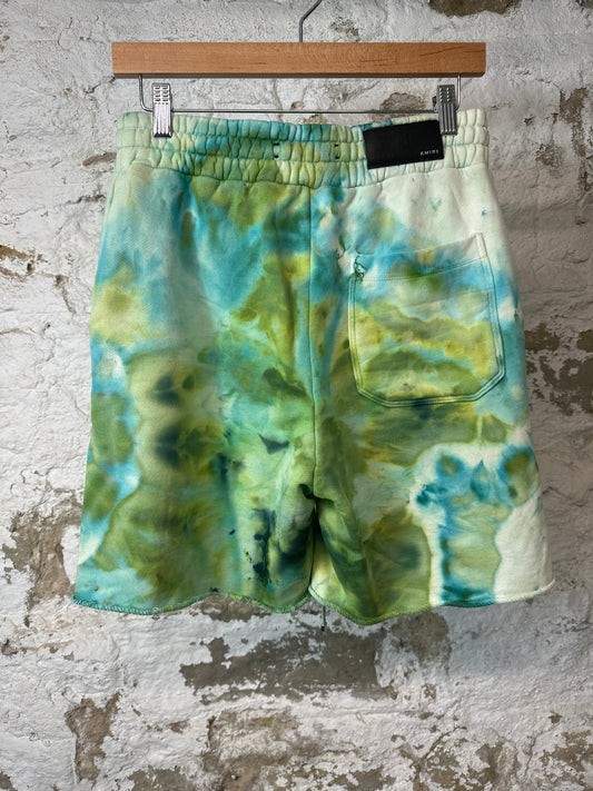 Amiri Green AM Tie Tye Shorts Sz M
