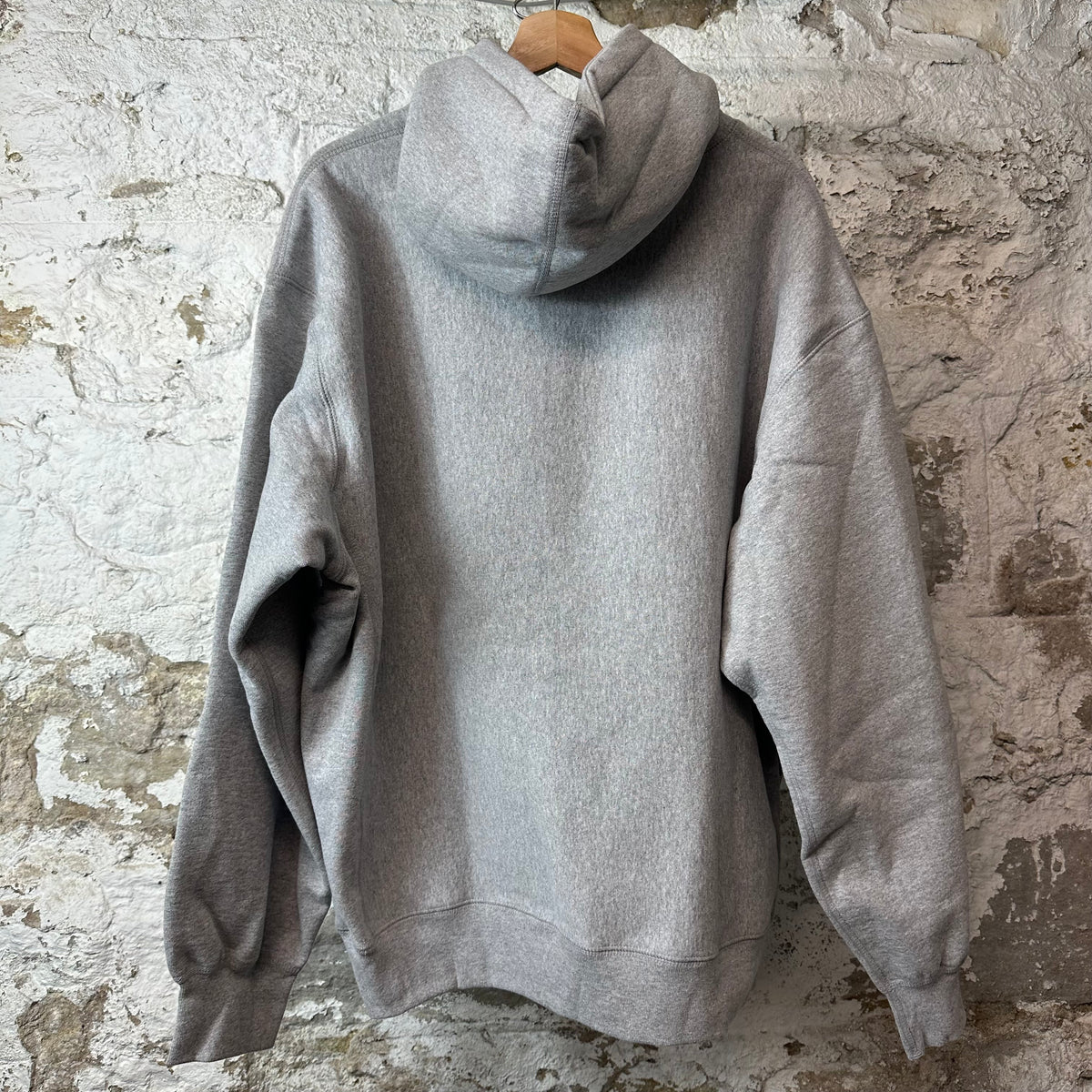 Supreme Navy Box Logo Grey Hoodie Sz XL DS