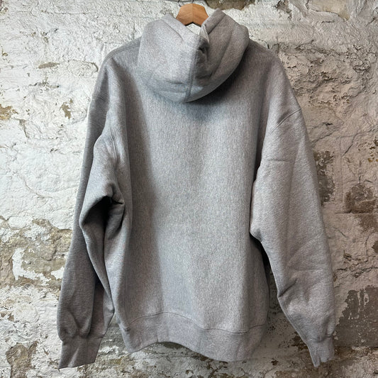 Supreme Navy Box Logo Grey Hoodie Sz XL DS