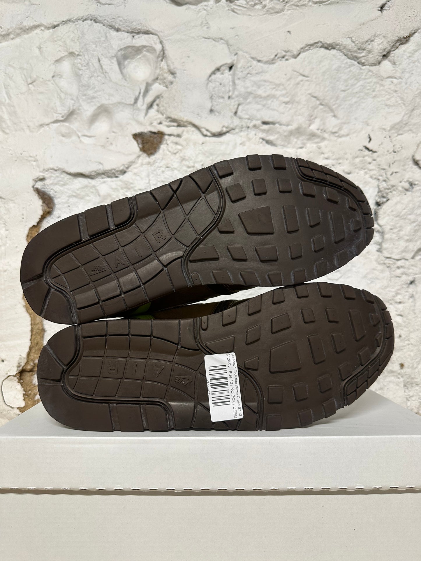 Nike Air Max 1 Evolution Brown Green Sz 12