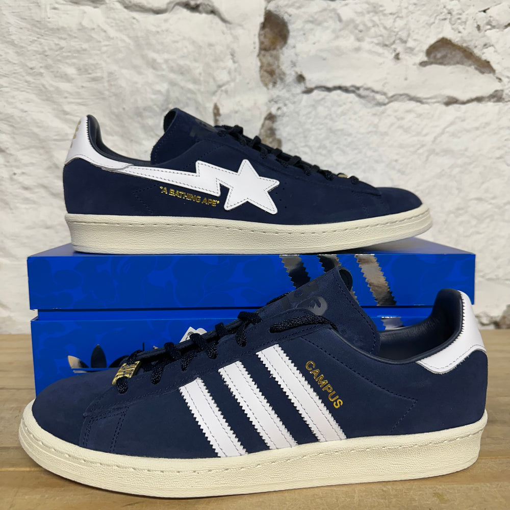 Adidas Campus 80s Bape Collegiate Navy Sz 10 DS