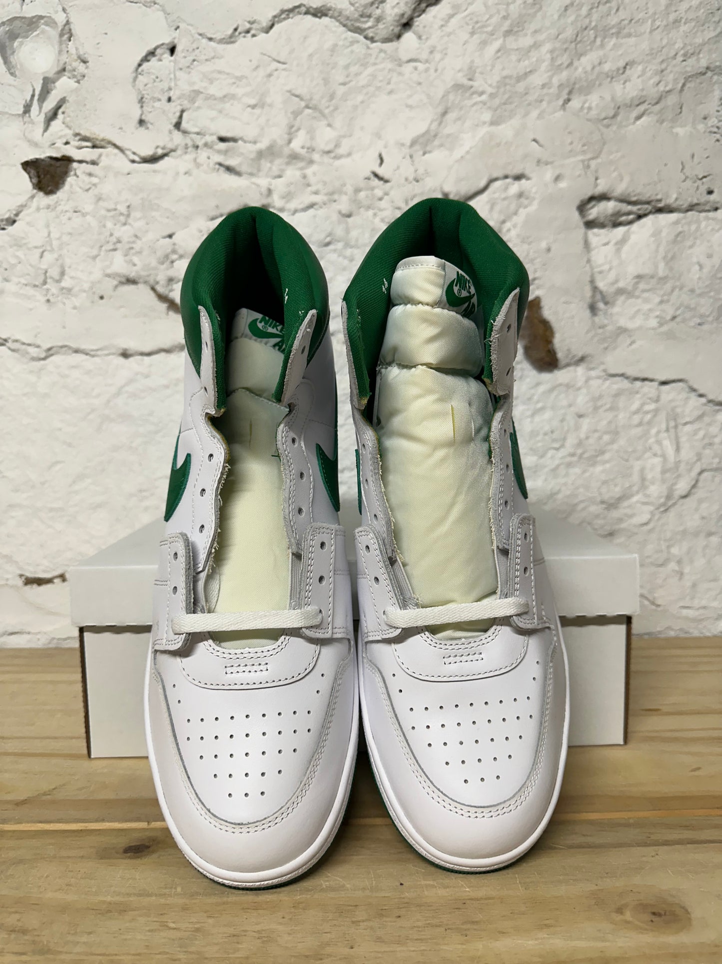 Air Jordan Air Ship White Green Sz 14 DS