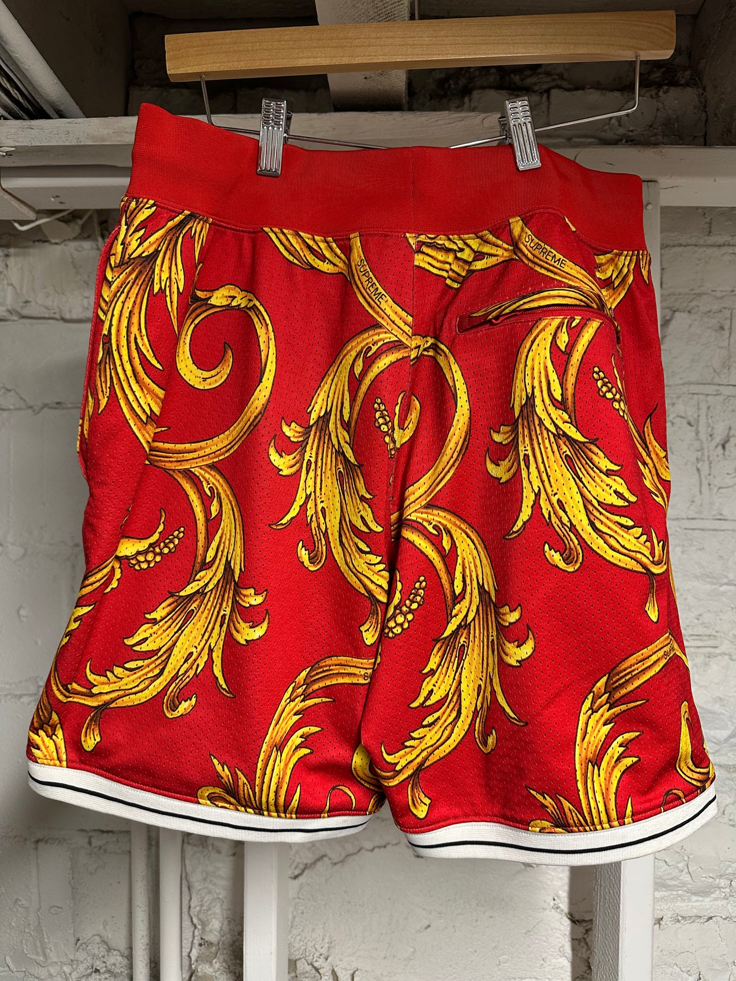 Supreme Nike Foamposite Red Shorts Sz S