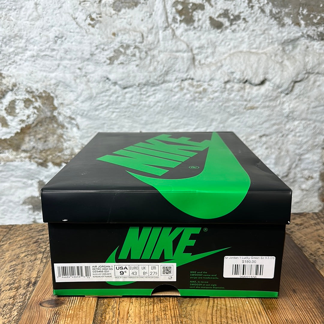 Air Jordan 1 High Lucky Green Sz 9.5 DS