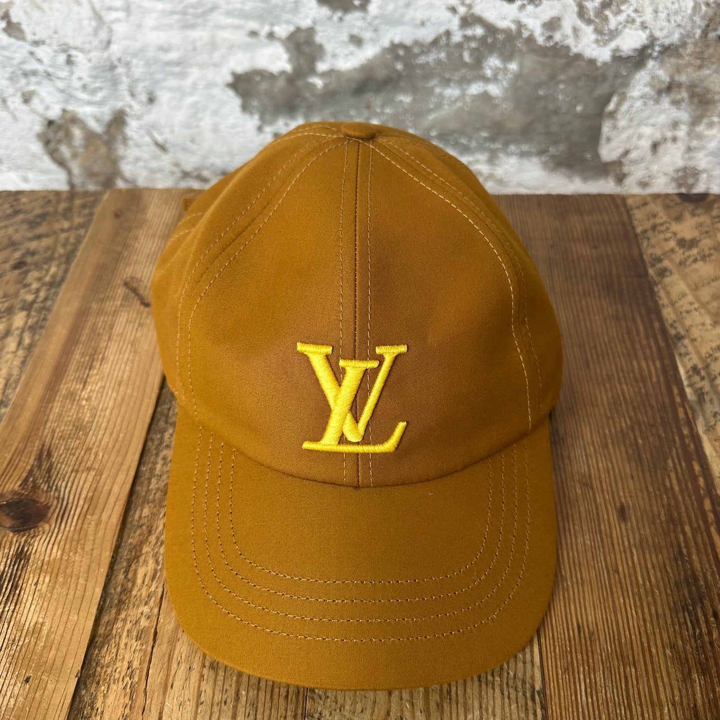 Louis Vuitton Only Burnt Orange Yellow Hat Sz M