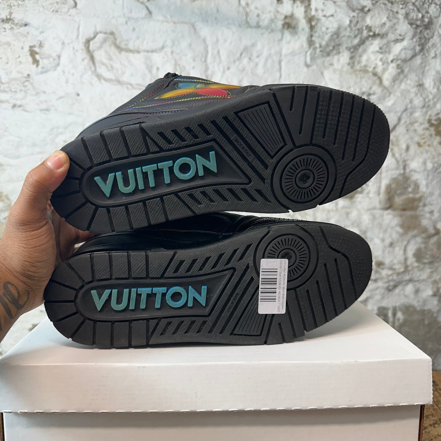 Louis Vuitton Multicolor Black Skate Sneaker Sz 9.5 (8LV)