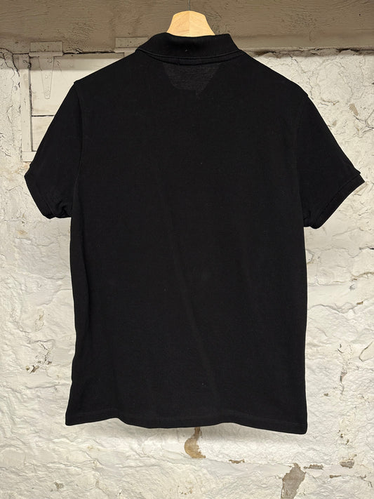 Moncler Red Black Polo Sz M