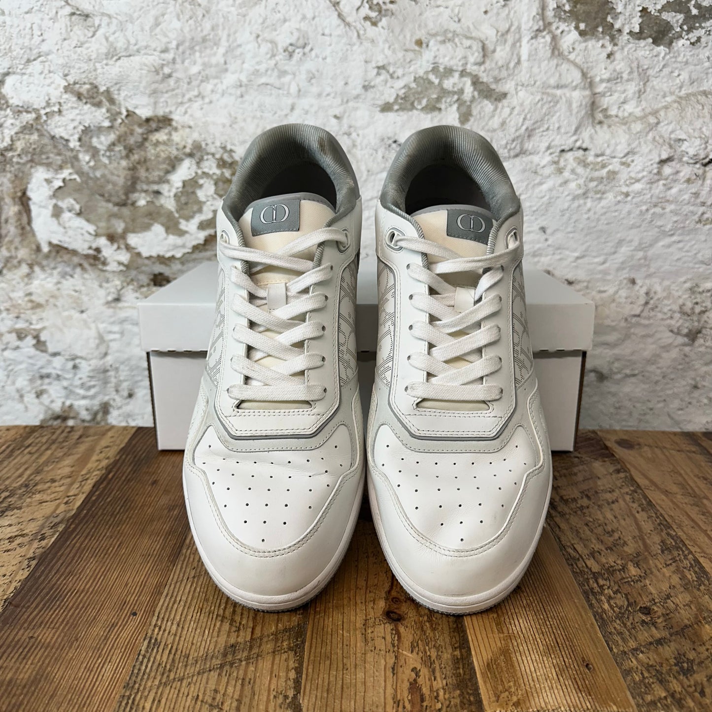 Dior B27 White Monogram Low Sneaker Sz 15 (48) No Box