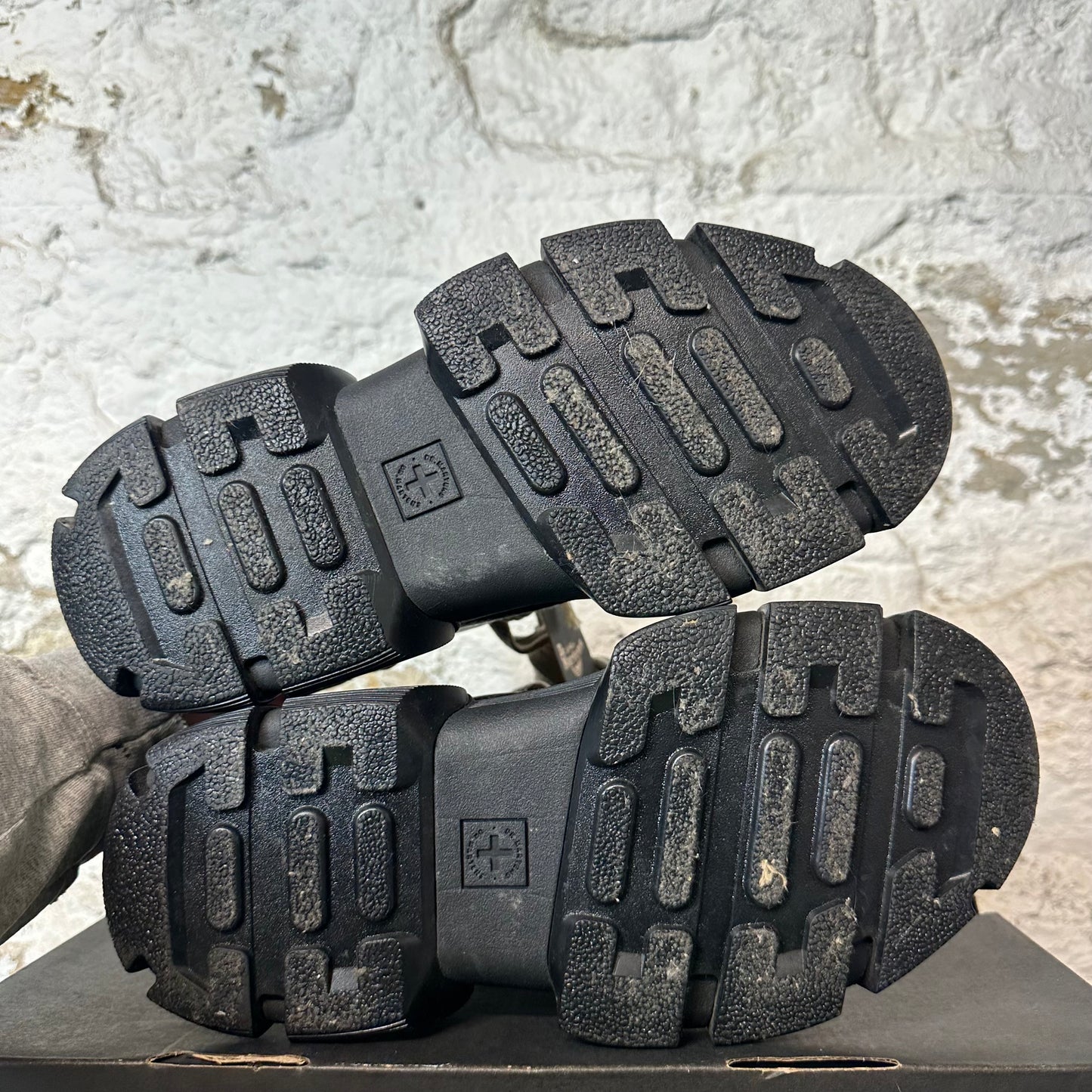 Rick Owens Dr Marten Jumbo Lace Black Sneaker Sz 8.5