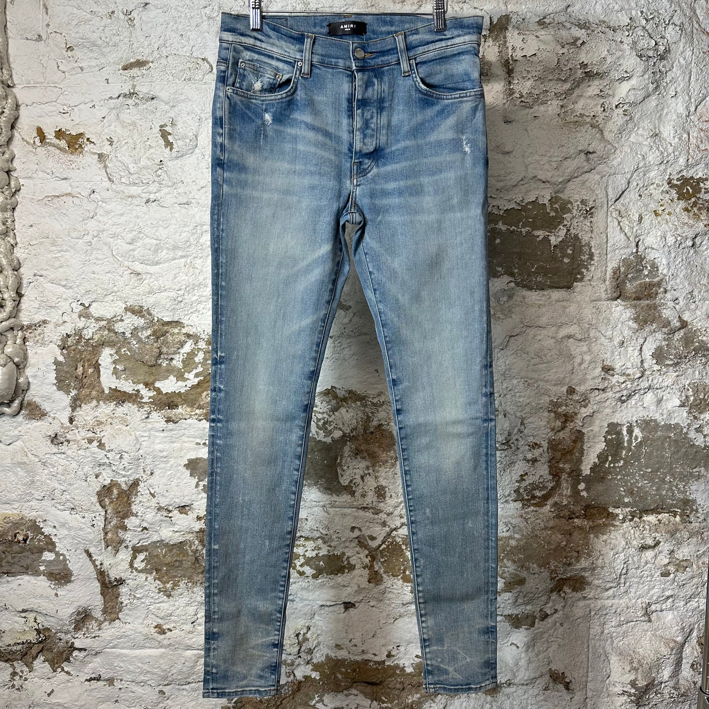 Amiri Plain Blue Denim Jeans Sz 32