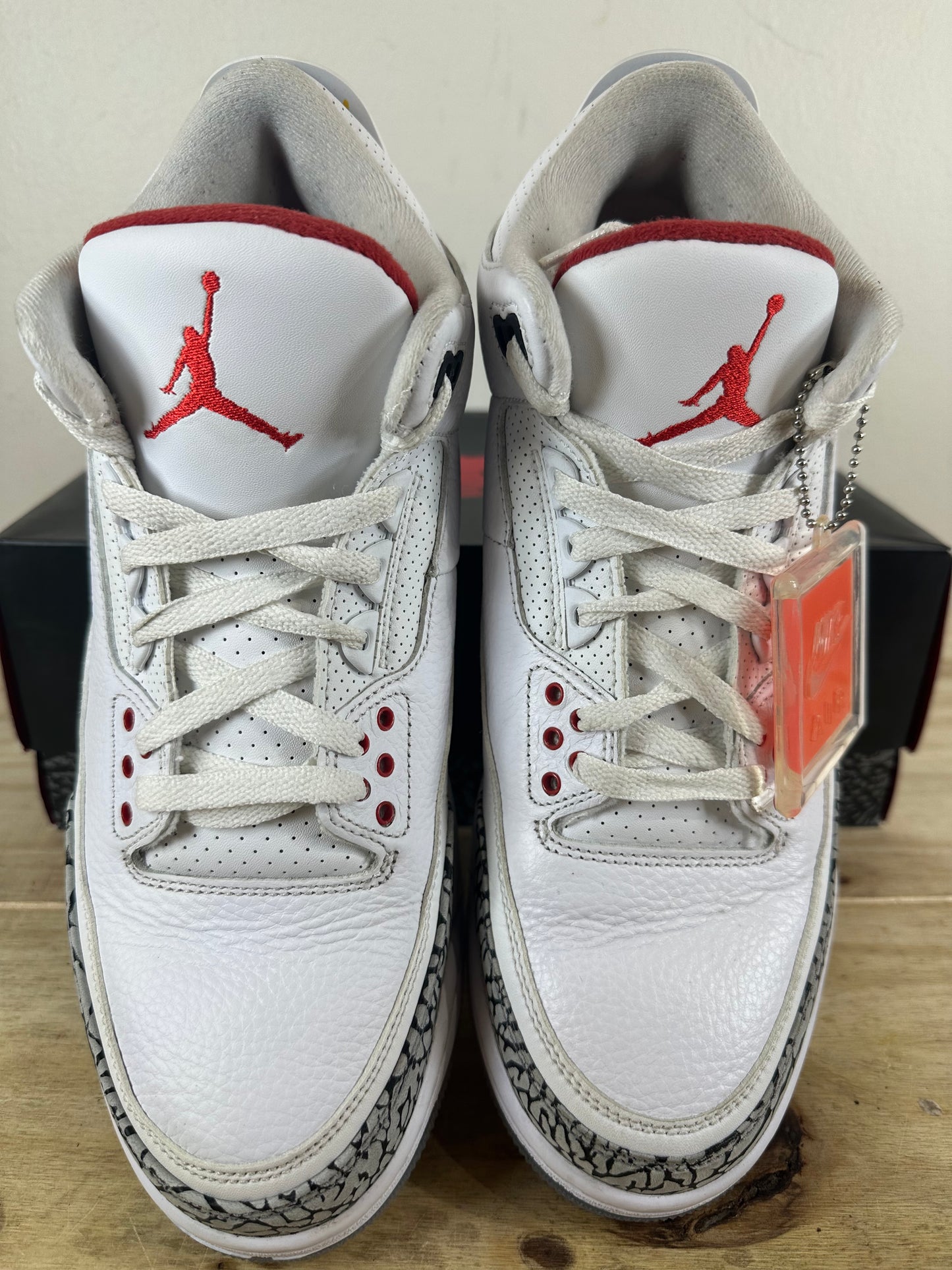 Air Jordan 3 Free Throw Line White Cement Sz 11