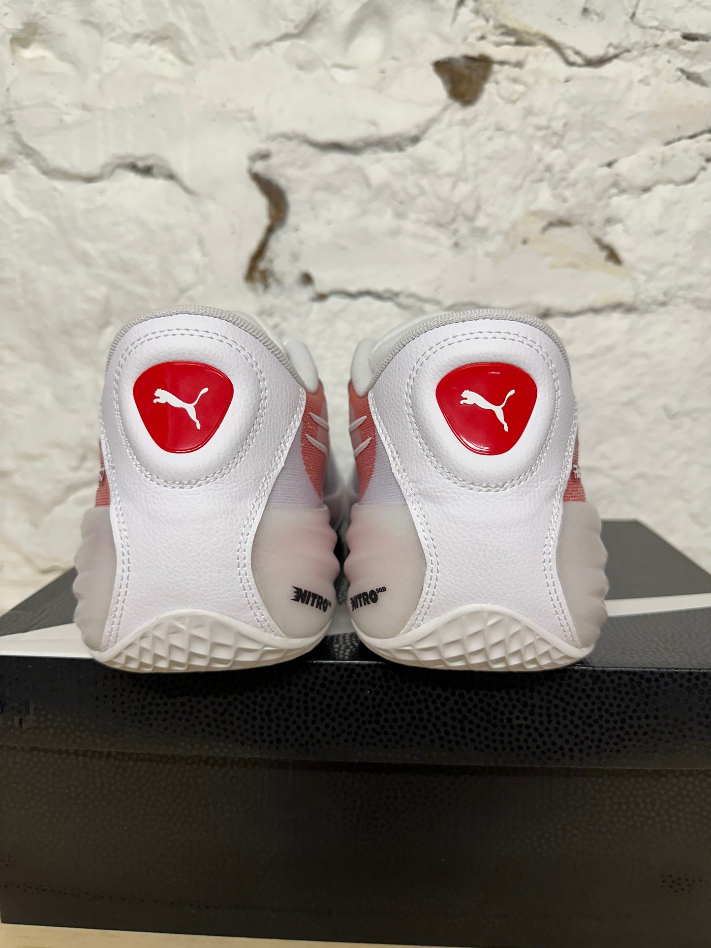 Puma All Pro Nitro White Red Sz 11.5 DS