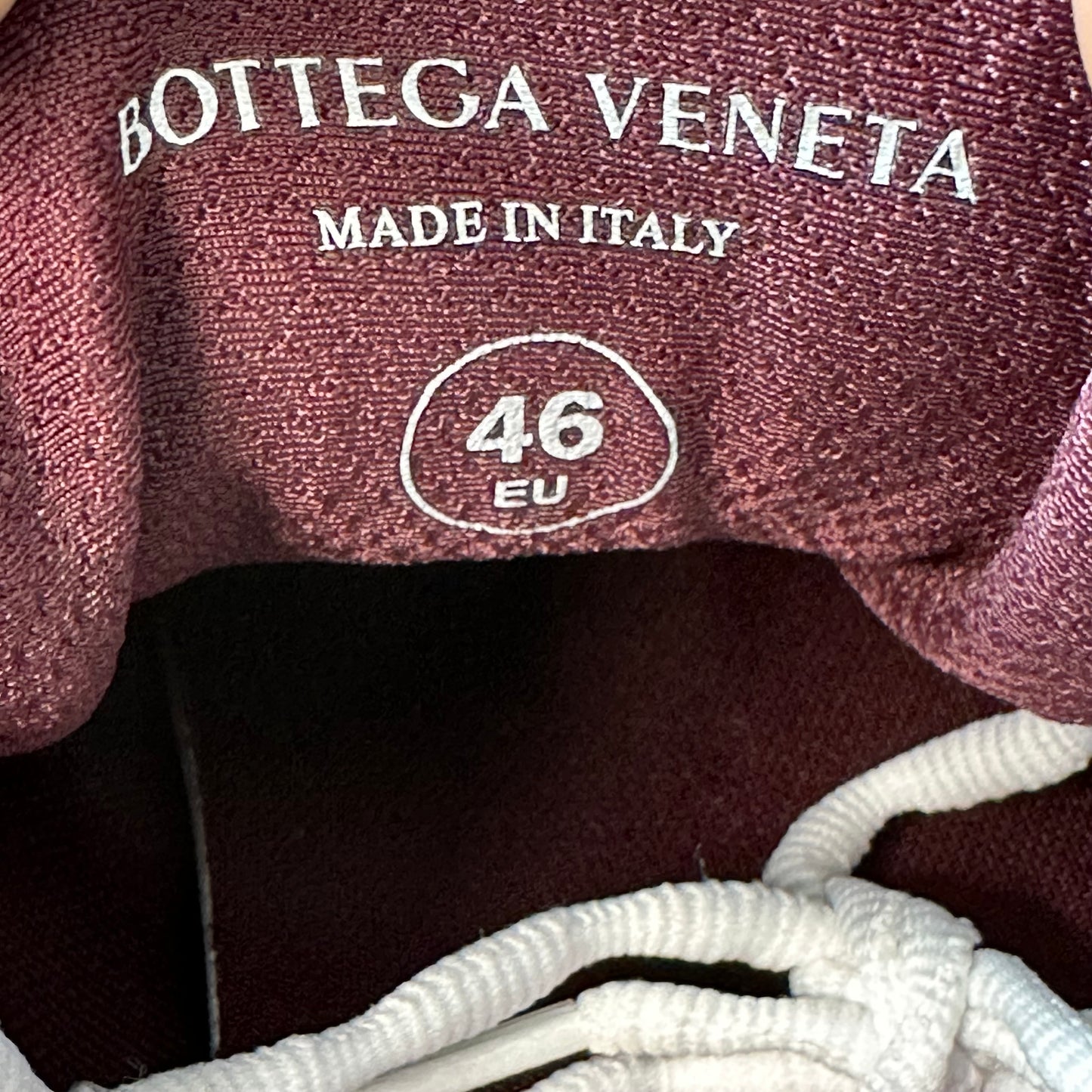 Bottega Veneta Maroon Silver Orbit Sneaker Sz 13 (46)