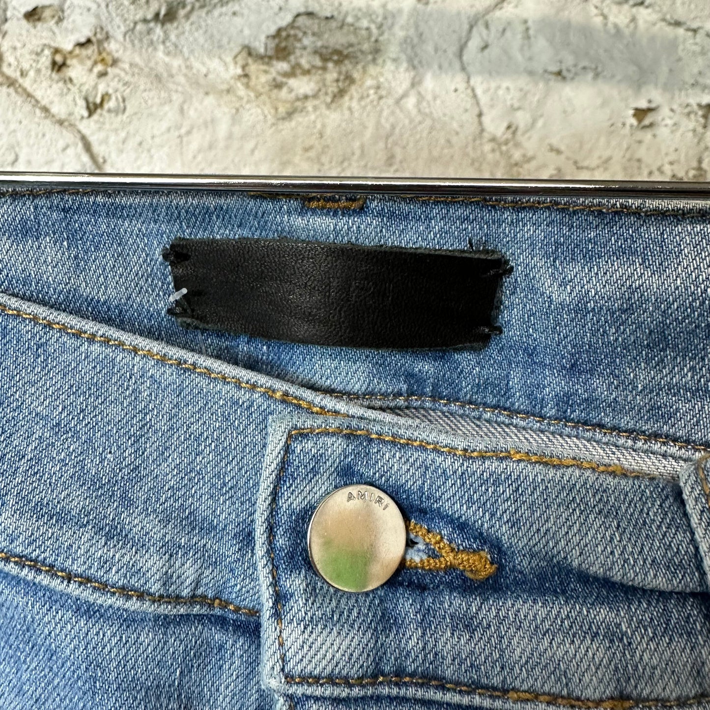 Amiri Plain Lightwash Blue Denim Jeans Sz 31