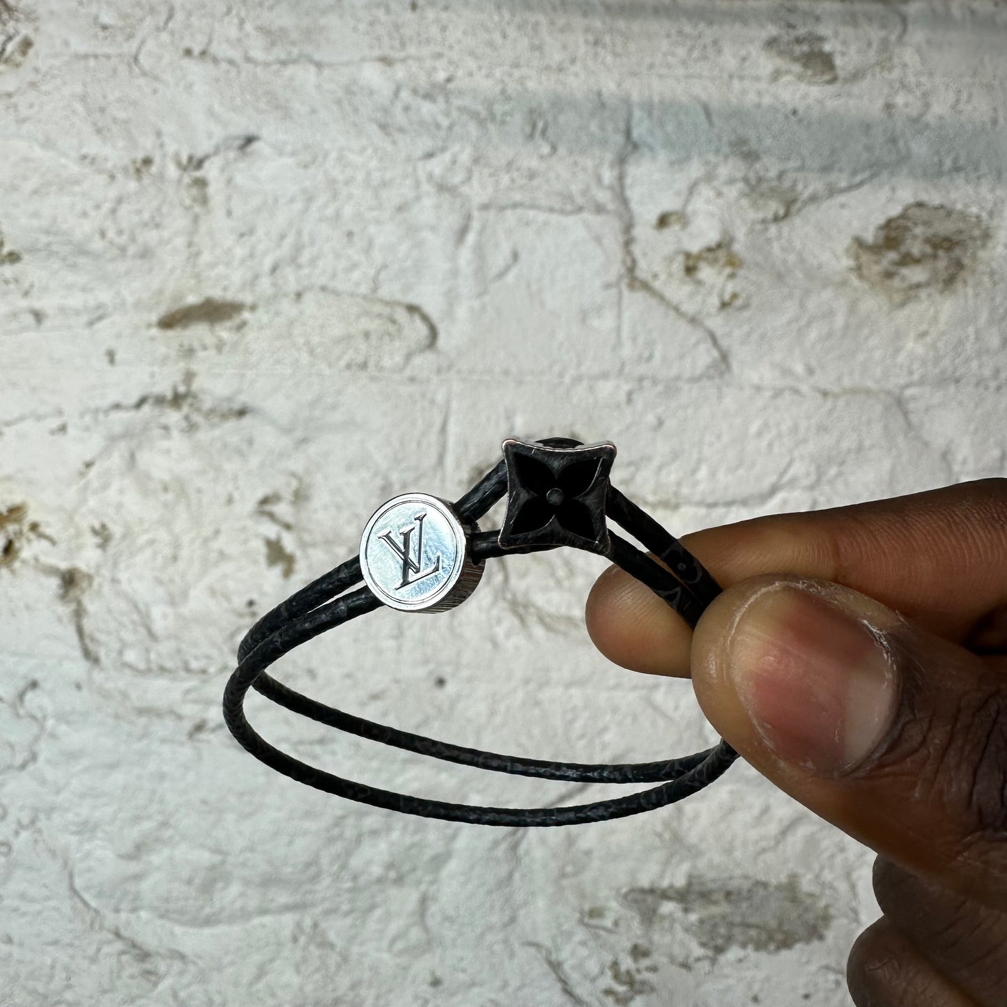 Louis Vuitton Graphite Catch It Bracelet W/ Box