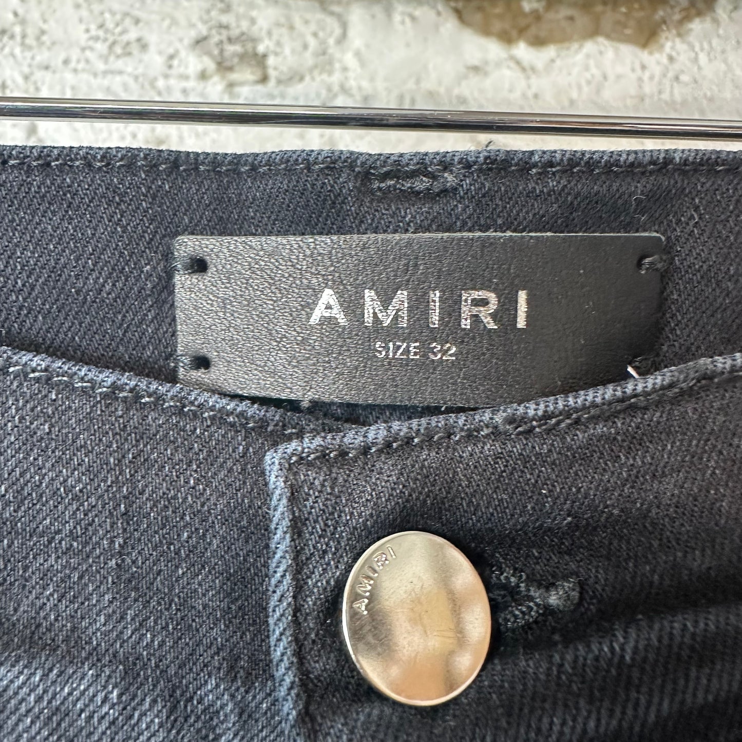 Amiri MA Drip Black Denim Jeans Sz 32