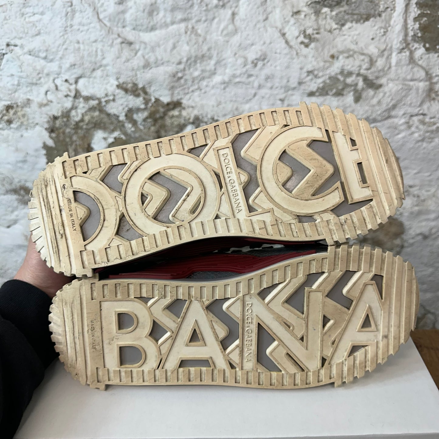 Dolce Gabbana NS1 Red White Black Sz 10 (43) No Box