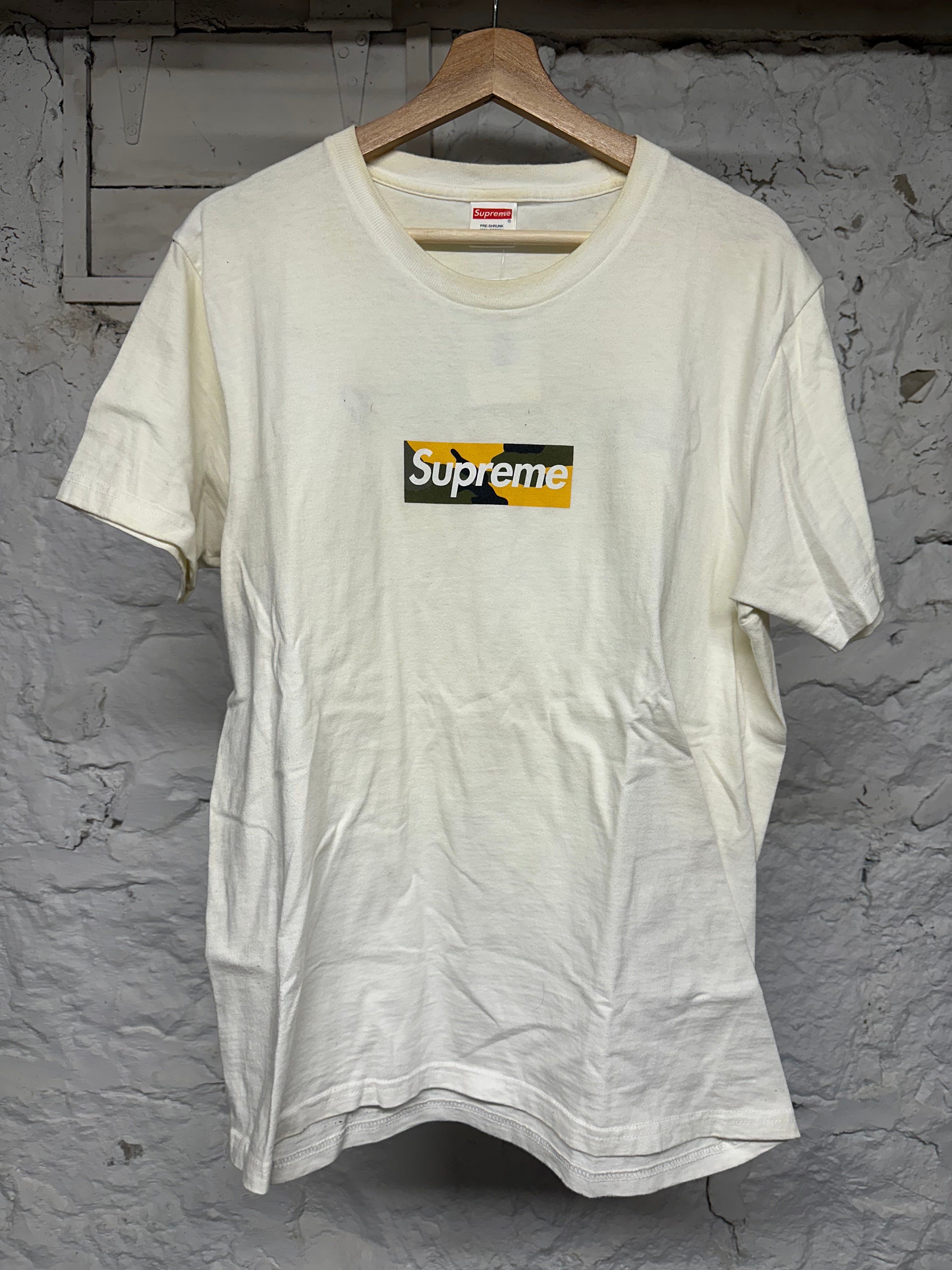 Supreme Brookyln Camo Box Logo T-Shirt Sz L