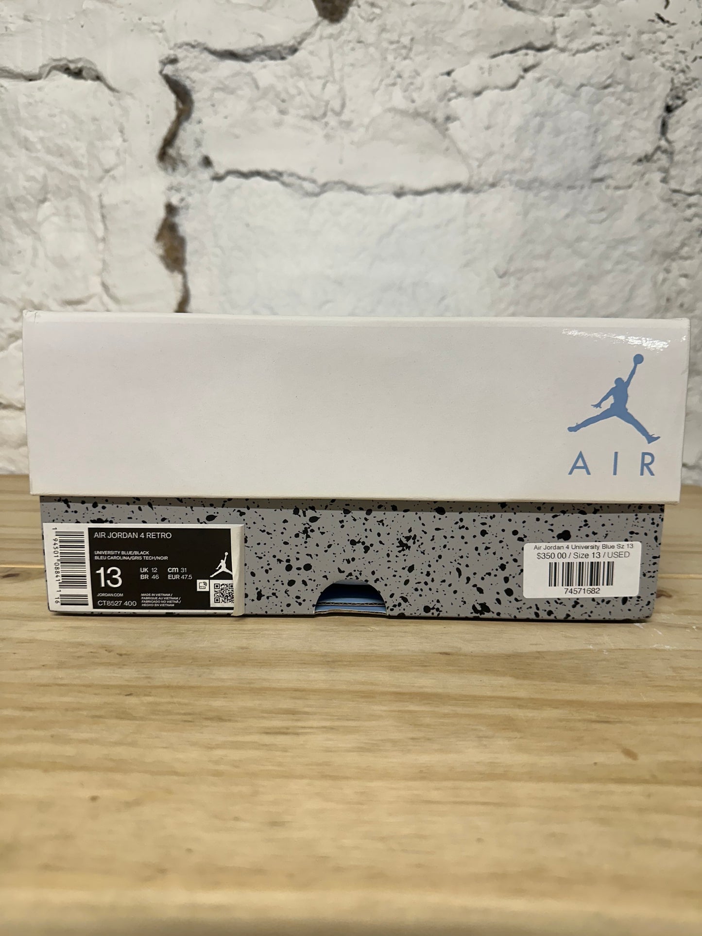 Air Jordan 4 University Blue Sz 13