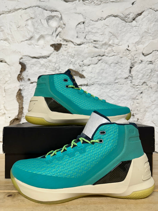 Under Armour Curry 3 Reign Water Sz 10 DS