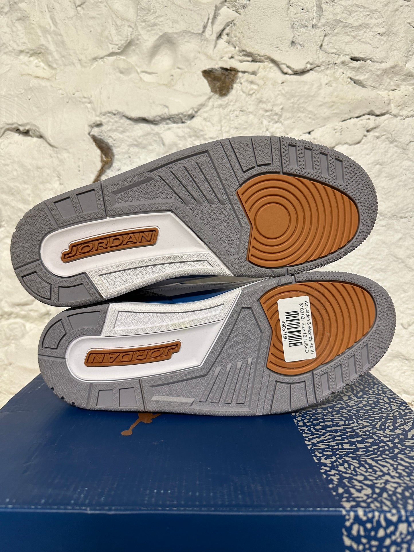 Air Jordan 3 Wizards Sz 10