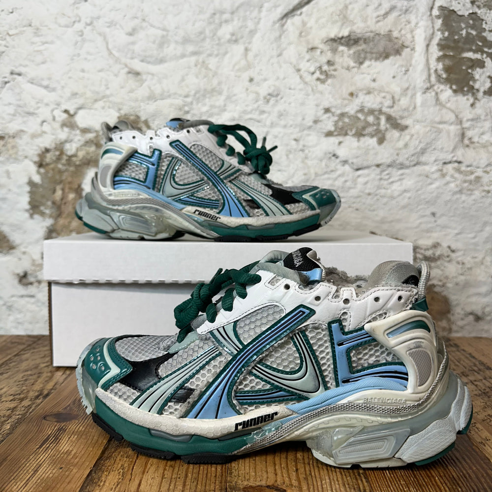 Balenciaga Runner Blue Grey Sneaker Sz 5 (37)