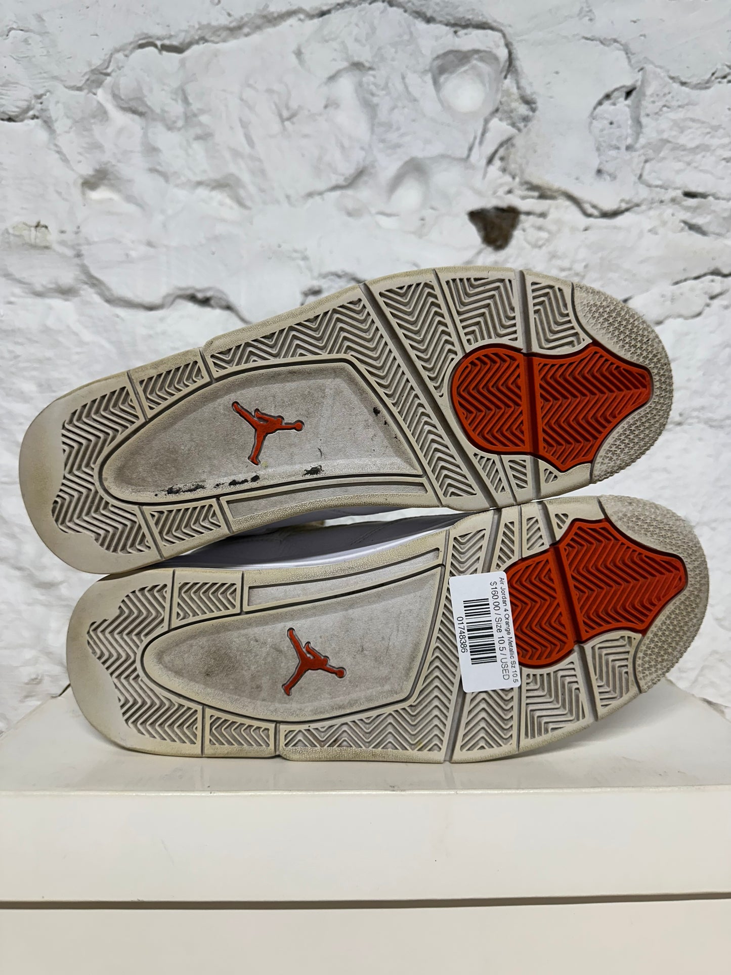 Air Jordan 4 Orange Metallic Sz 10.5