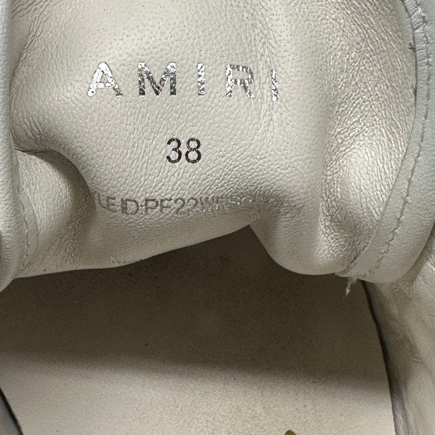 Amiri Black Star Court White Sneaker Sz 6 (38)