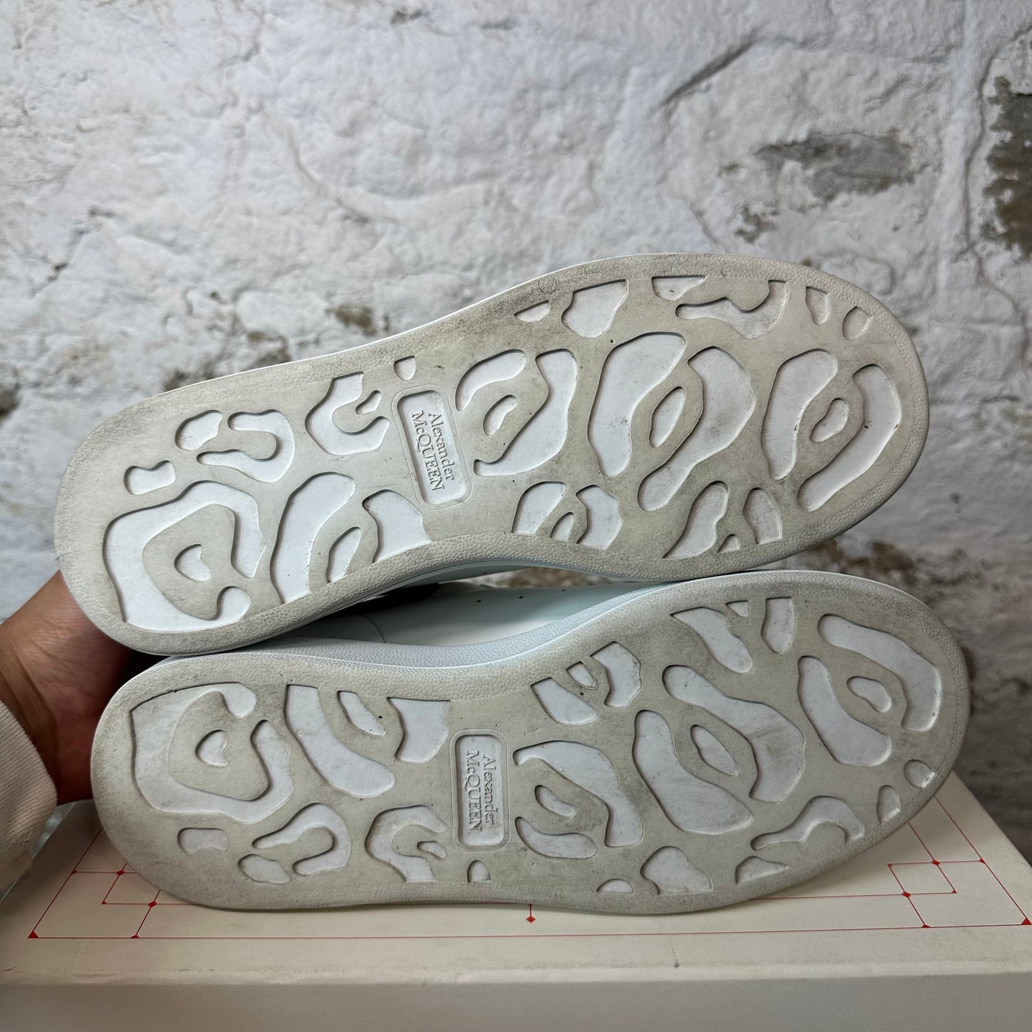 Alexander Mcqueen Multicolor Croc White Sneaker Sz 8 (41)