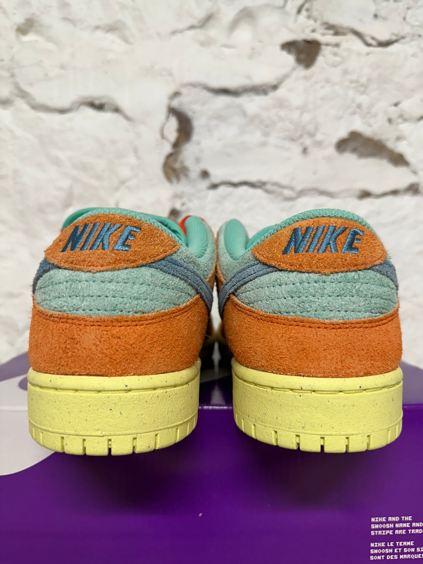 Nike Dunk Low Orange Emerald Rise Sz 10