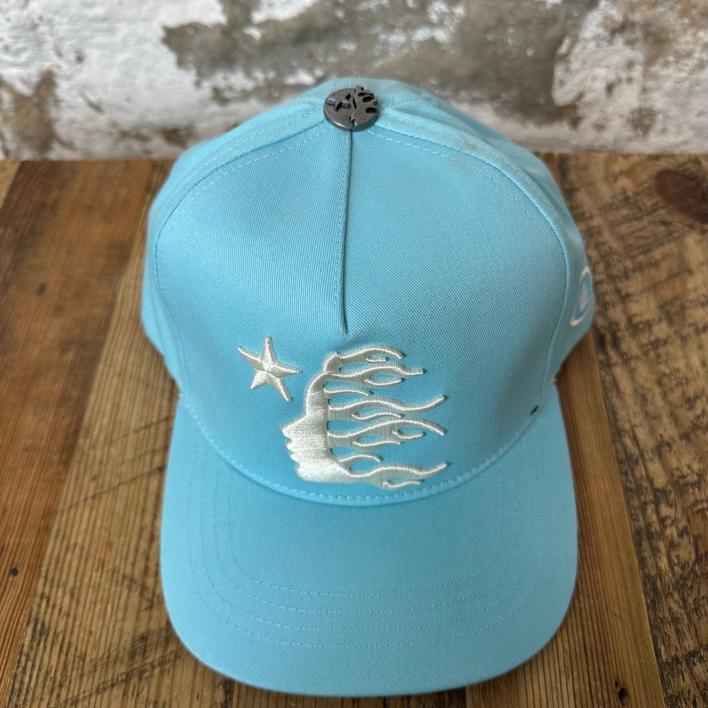 Hellstar OG Logo Baby Blue Snapback Hat