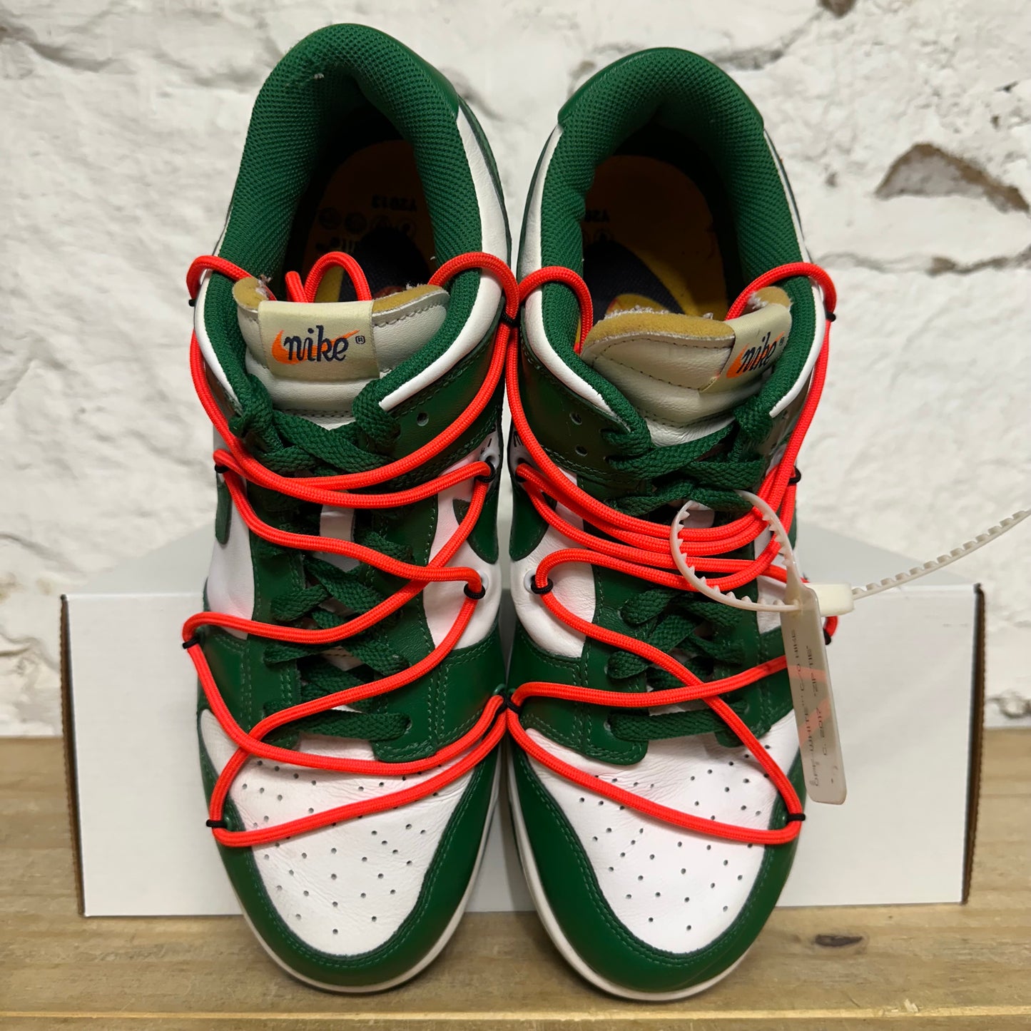 Nike Dunk Low Off-White Pine Green Sz 10.5