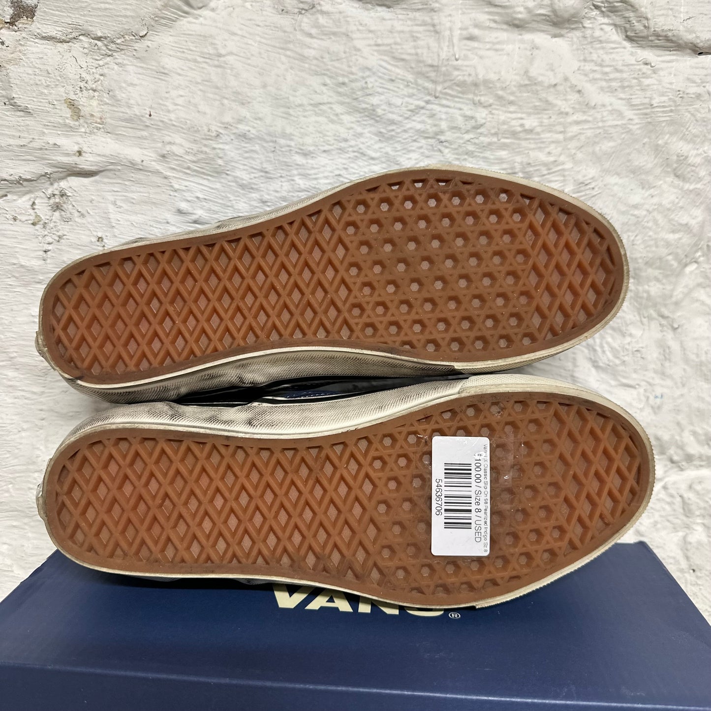 Vans LX Classic Slip On 98 Pearlized Indigo Sz 8