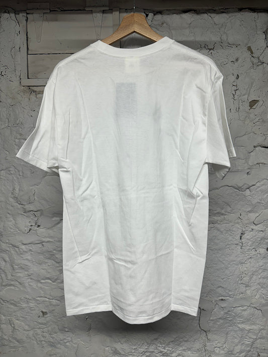 Bape Purple Camo College White T-Shirt Sz L DS