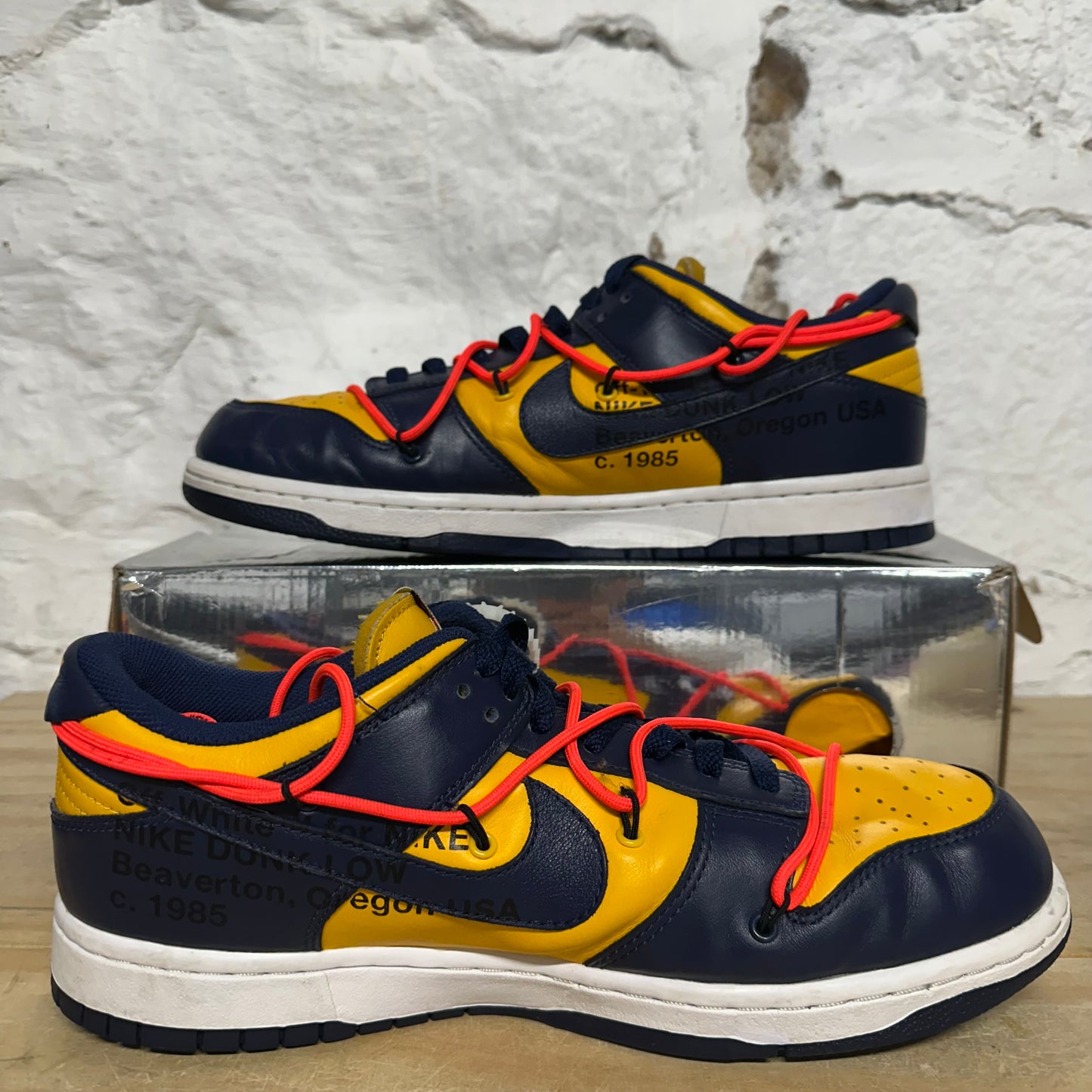 Nike Dunk Low Off-White University Gold Sz 11