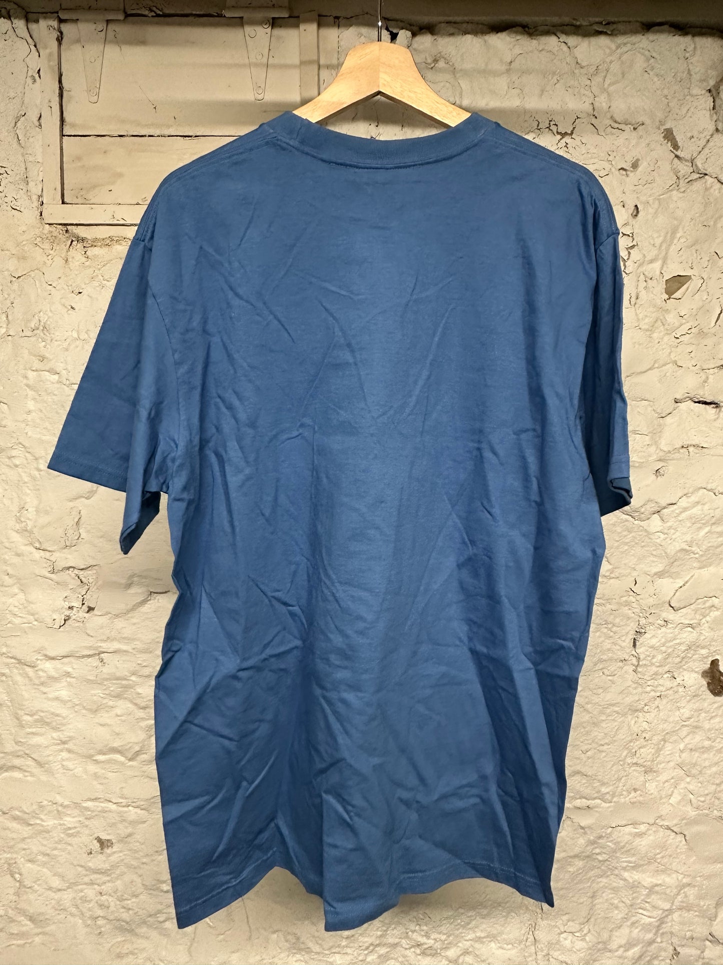 Supreme Faded Blue Skeleton T-Shirt Sz L DS