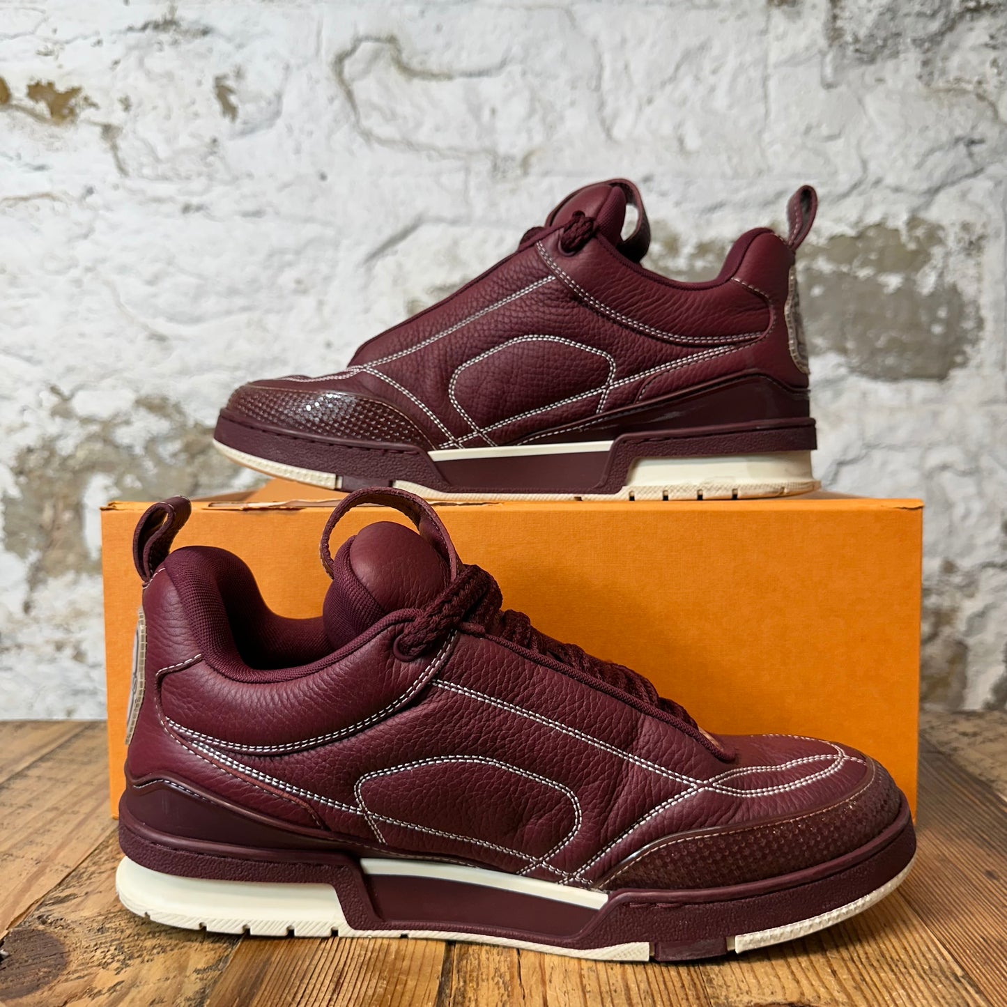 Louis Vuitton Maroon Skate Sneaker Sz 10 (8.5LV)
