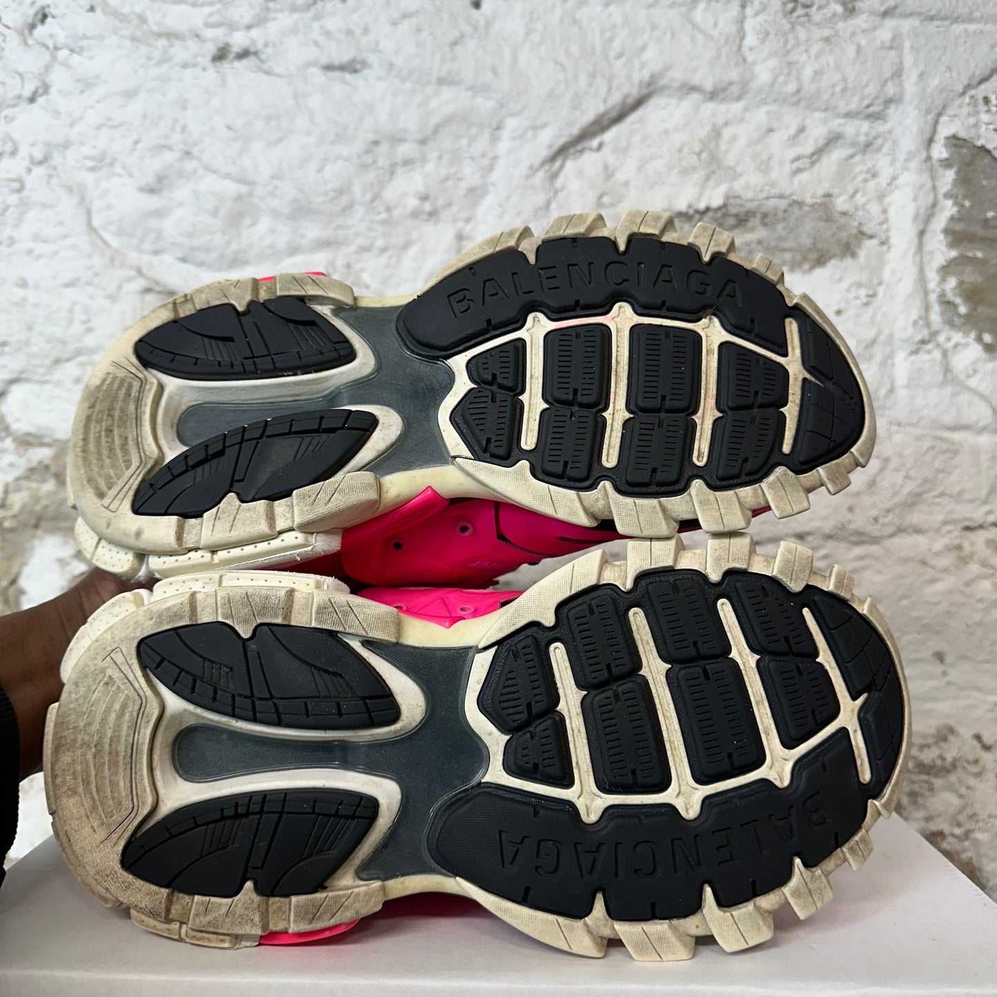 Balenciaga Track Runner Pink Black White Sneaker Sz 6.5 (39)