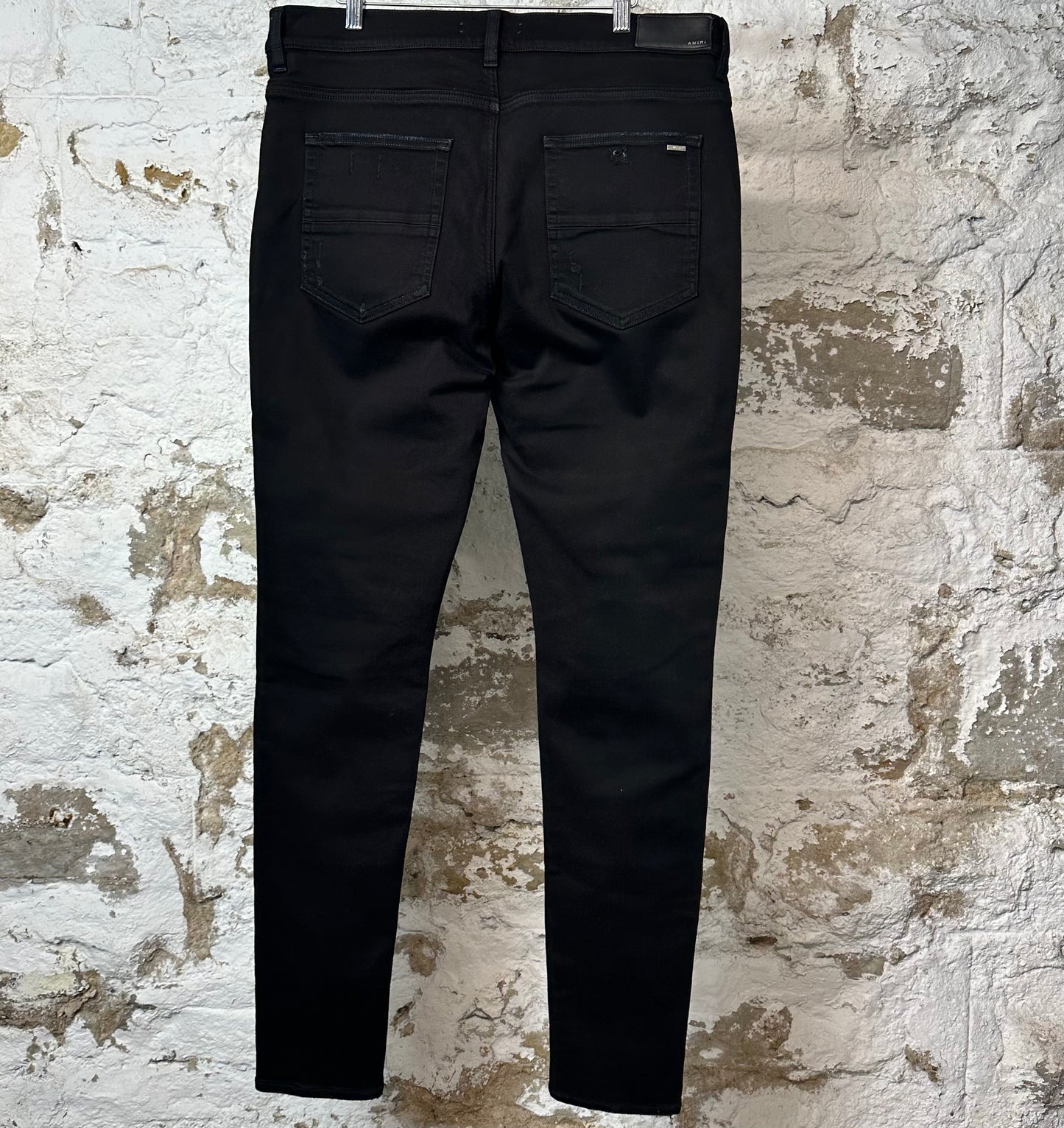 Amiri MX1 Grey Paisley Black Denim Jeans Sz 38
