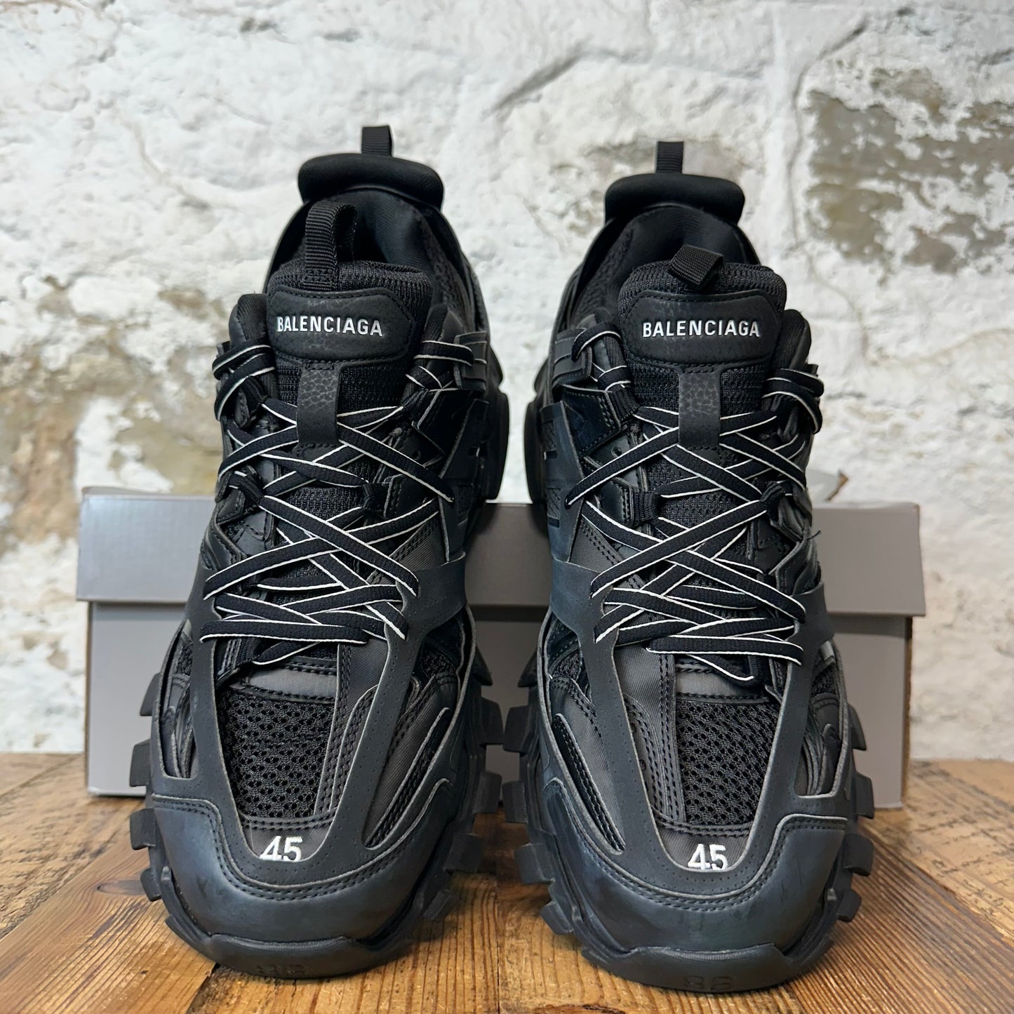 Balenciaga Track Runner Triple Black Sneaker Sz 12 (45)