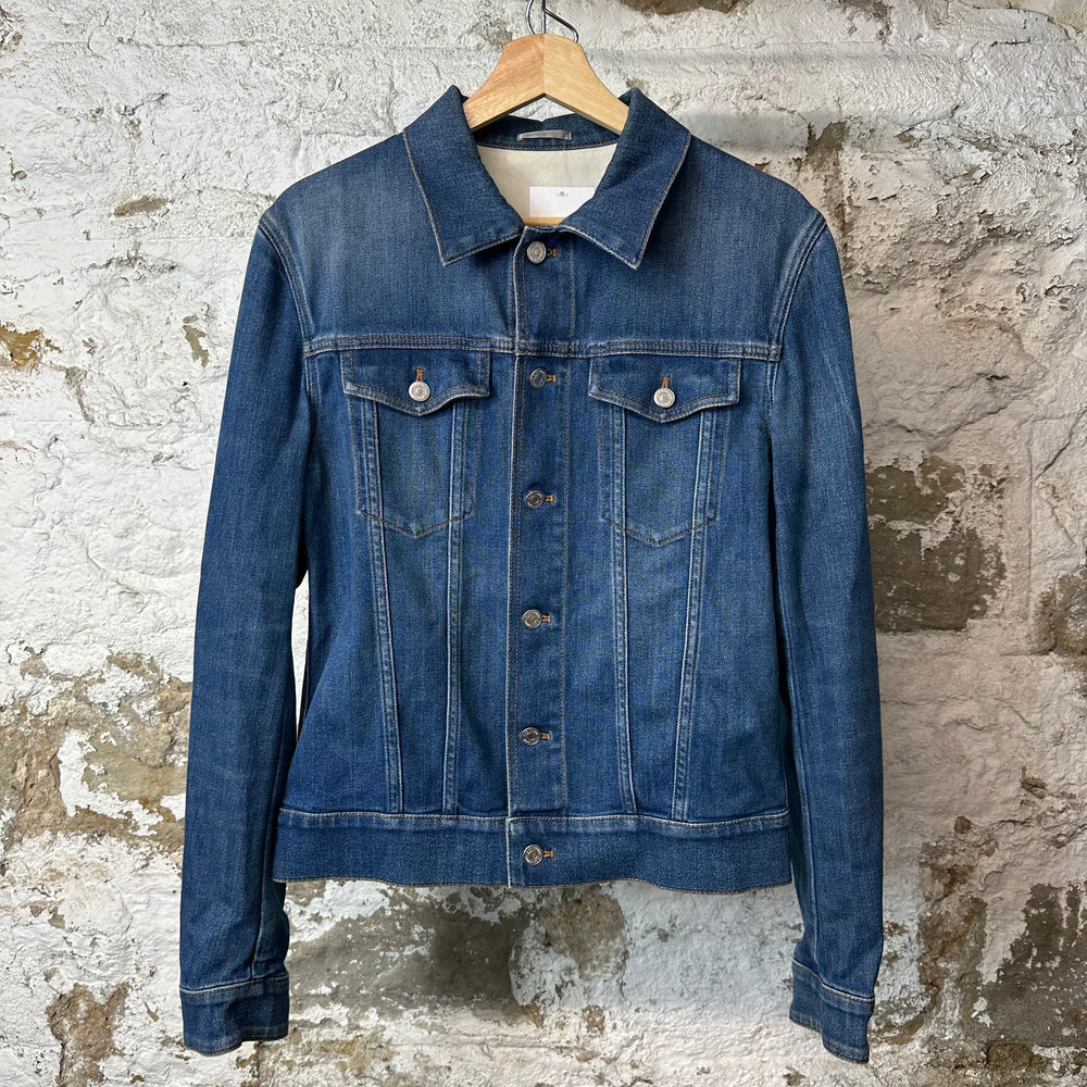 Dior Atelier Embossed Logo Denim Jacket Sz M (48)