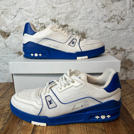 Louis Vuitton Blue White Trainer Sz 11 (9.5LV) No Box