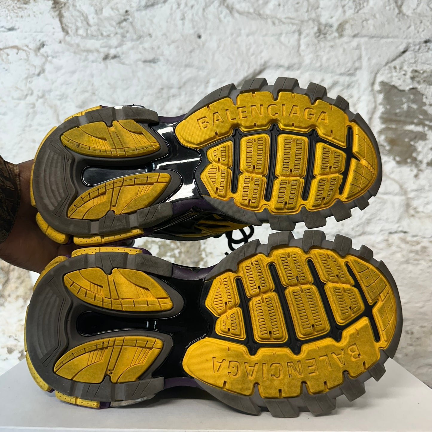 Balenciaga Track 2 Yellow Black Purple Sneaker Sz 6 (38)