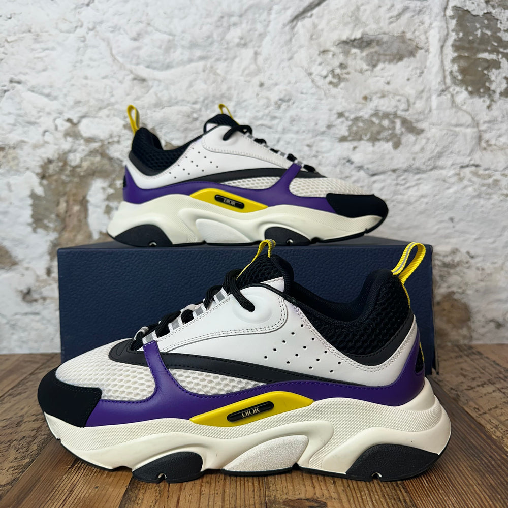 Dior B22 White Purple Black Sneaker Sz 8 (41)