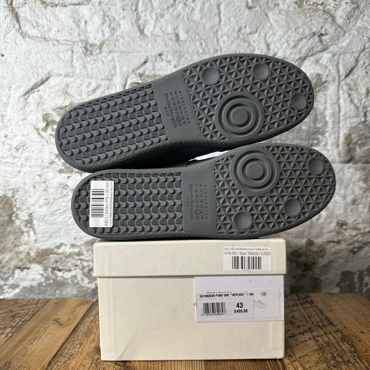 Maison Margiela Replica Grey Sneaker Sz 10 (43)